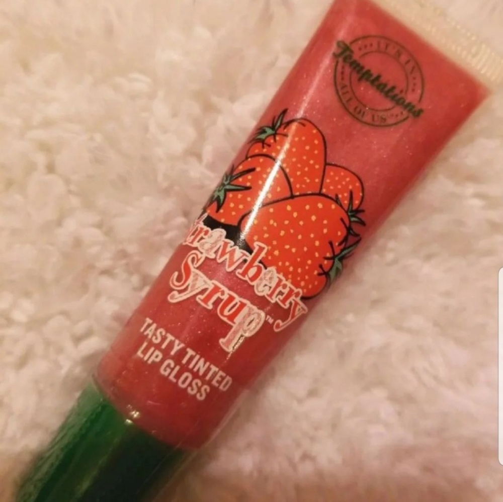 BBW Strawberry Syrup Temptations Lip Gloss NEW